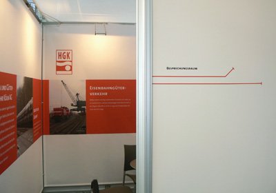 HGK Trade Fair Stand, View in Meeting Area