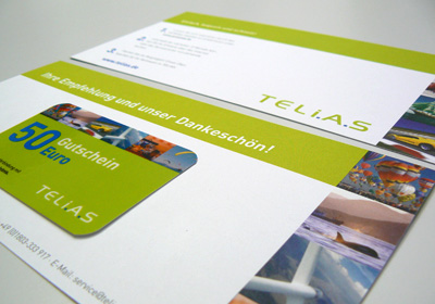 TELiAS GmbH Flyer with voucher card